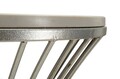 Masuta inalta Funnel, Mauro Ferretti, 50x50x100 cm, fier/marmura, argintiu