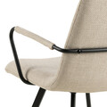 Scaun Selina, Actona, 55.5x50.5x85 cm, tesatura structurata/otel, bej