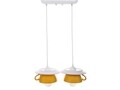 Lustra Afternoon tea, Deco Republic, E27, 2x60W, ceramica, galben