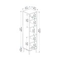 Dulap multifunctional, Arnetti, Daminol, Pin Atlantic / Alb