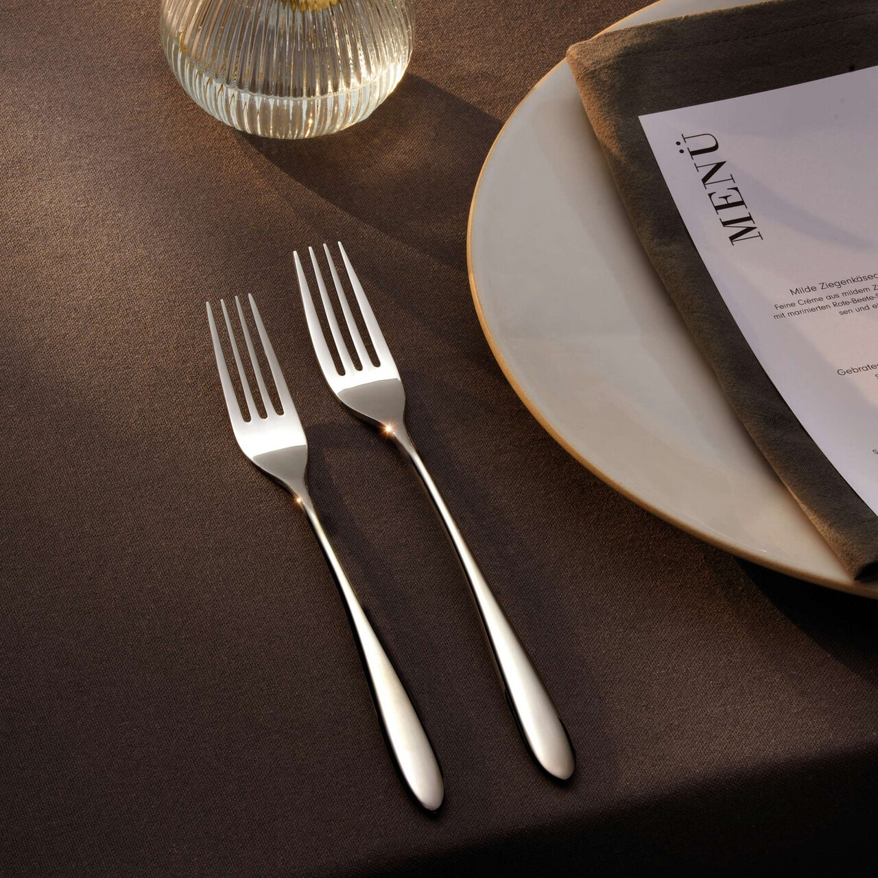 Set tacamuri 24 piese Amefa, Cuba, inox 18/10, argintiu — imaginea 9