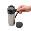 Sticla termos, Brabantia, Make&Take, 10x7.1x22.6 cm, 500ml, otel, gri inchis