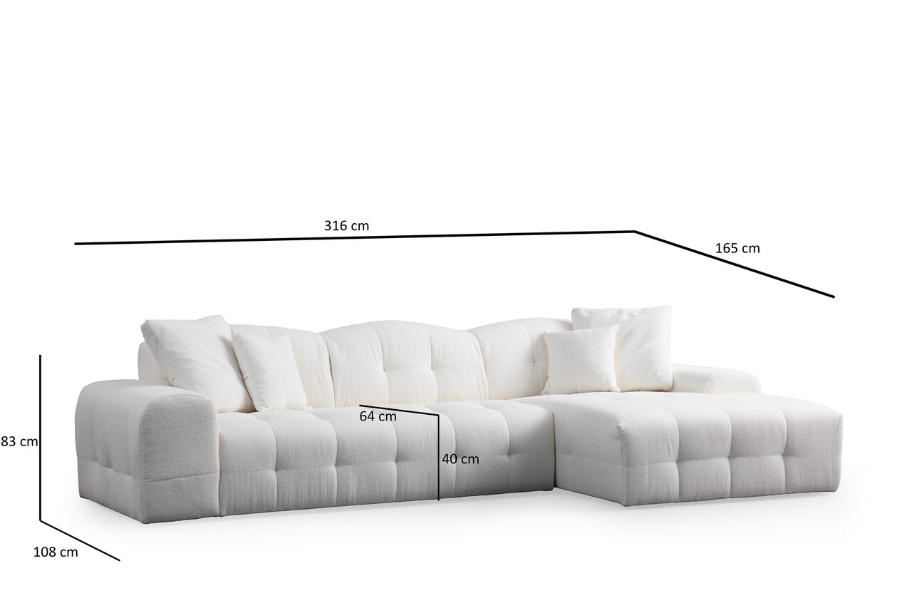 Coltar, Atelier del Sofa, 560ARE1246, Lemn de fag / PAL, Alb