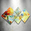 Set 4 tablouri decorative, 4MDF62621662015, MDF, Imprimat UV, Multicolor