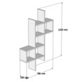 Raft pentru perete Keno, Puqa Design, 78,6x20x125 cm, safir