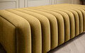 Bancheta, ELTAP, PU-LAU-45NU, Laurence, 132x64x36 cm, poliester, mustar