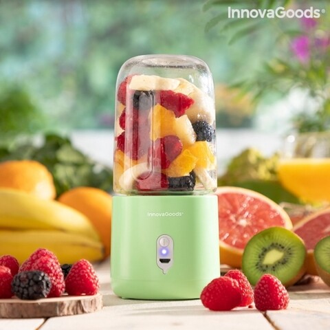 Mixer cu pahar portabil reincarcabil, Blendyr InnovaGoods, USB, 1800 mAh, 250 ml InnovaGoods