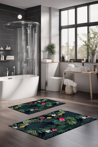 Set covorase de baie, Cartwright, CT-5302, Poliester, Multicolor