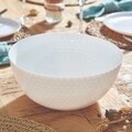 Bol salata, Luminarc, Pampille, Ø 24 cm, sticla, alb