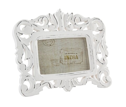 Rama foto dalila 14-230, bizzotto, 10x15 cm, mdf, alb