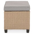 Set 2 taburete, Baxter, L.40 l.40 H.38 cm, natur/bej