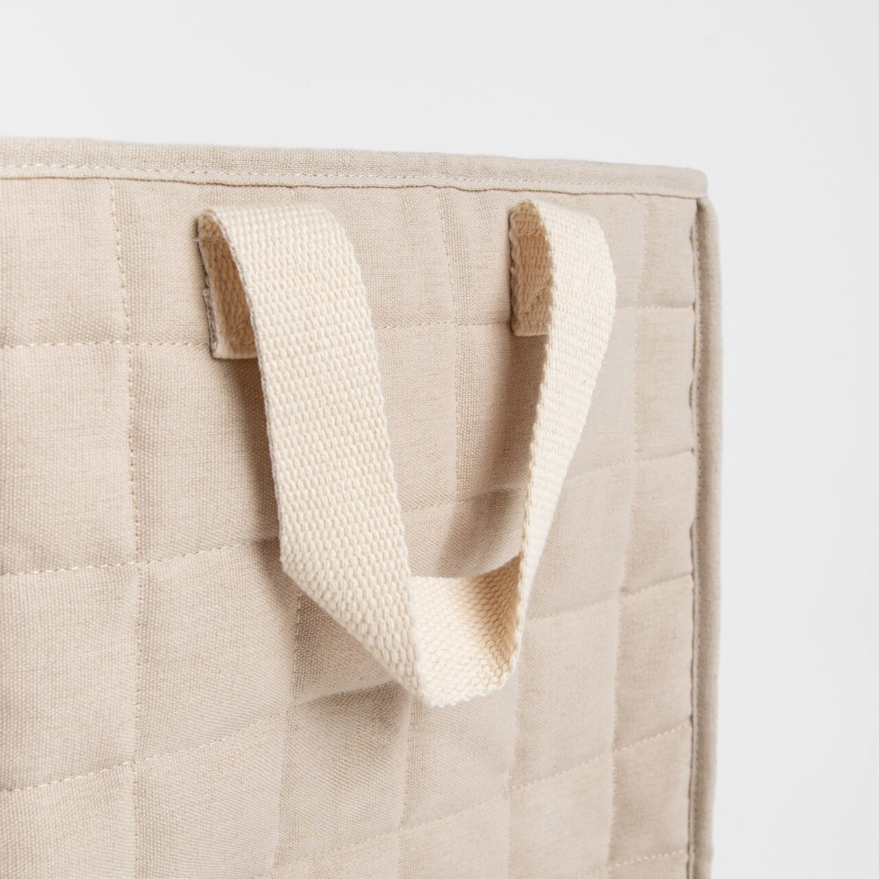 Set 3 cosuri de depozitare Ersen, Homla, 33x33x30 cm / 30x30x28 cm / 27x27x26 cm, poliester/bumbac, gri