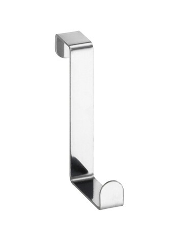 Set 6 agatatori pentru usa, wenko, clothes rack, 7.6 x 6 x 1.2 cm, inox, gri