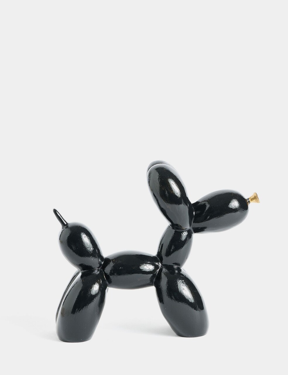 Decoratiune, Dog, 8x17x20 cm, Poliester, Negru - view 3