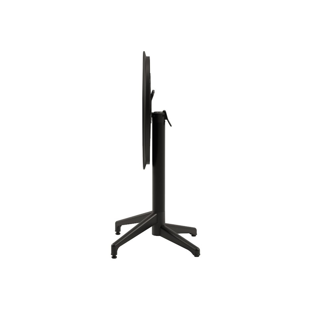 Masa pliabila, Tilia, Masa Moon Ø60 V2 F, 60x78x60 cm, Cadru: 100% ALIMINIUM, Negru - 1 | YEO