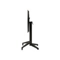 Masa pliabila, Tilia, Moon Ø60 V2 F, 60x78x60 cm, Cadru: 100% ALUMINIU, Negru
