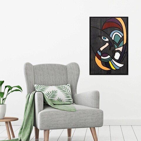 Decoratiune de perete, By Tavuskusu, Placaj, Dimensiune: 39 x 59 cm, Multicolor mezoni.ro