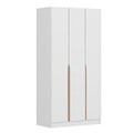 Dulap pentru haine, Hanah Home, Alin, 105x210x52 cm, Alb / Stejar