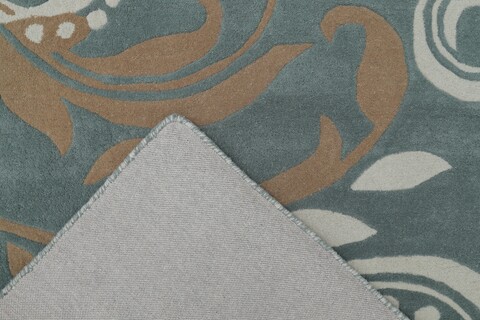 Covor Waves Bedora,100x200 cm, 100% lana, multicolor, finisat manual