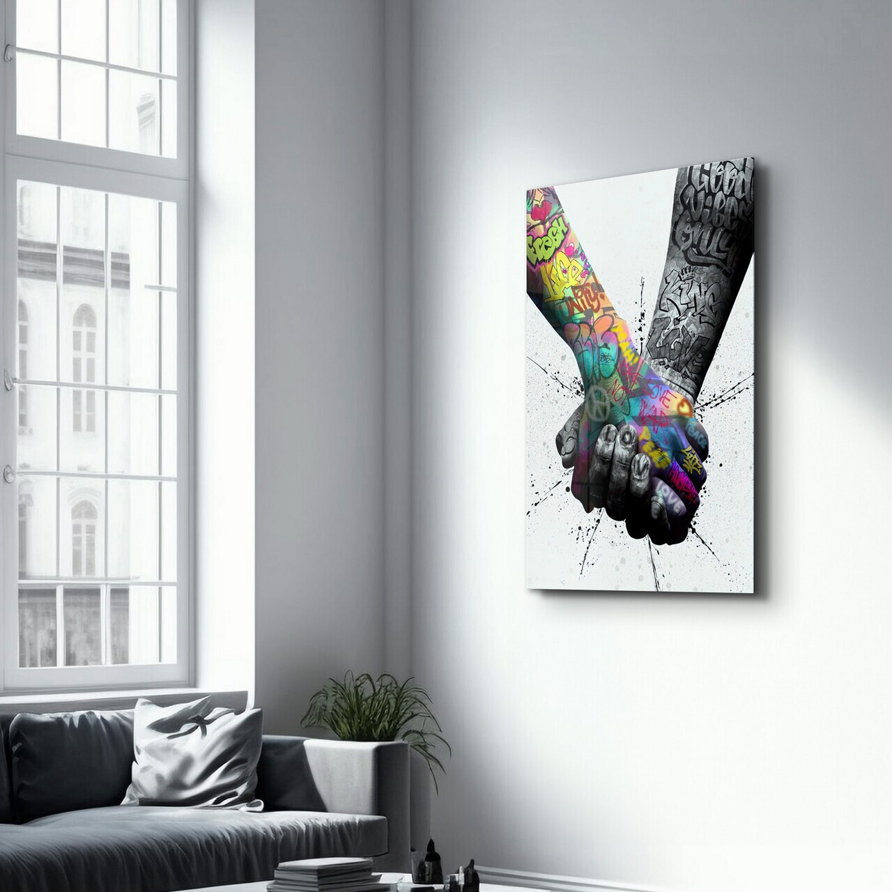 Tablou decorativ, OGLS-8079, Dimensiuni: 46 x 72 cm, Multicolor — imaginea 4
