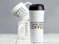 Cana termos Happy, Ambition, 400 ml, inox, alb