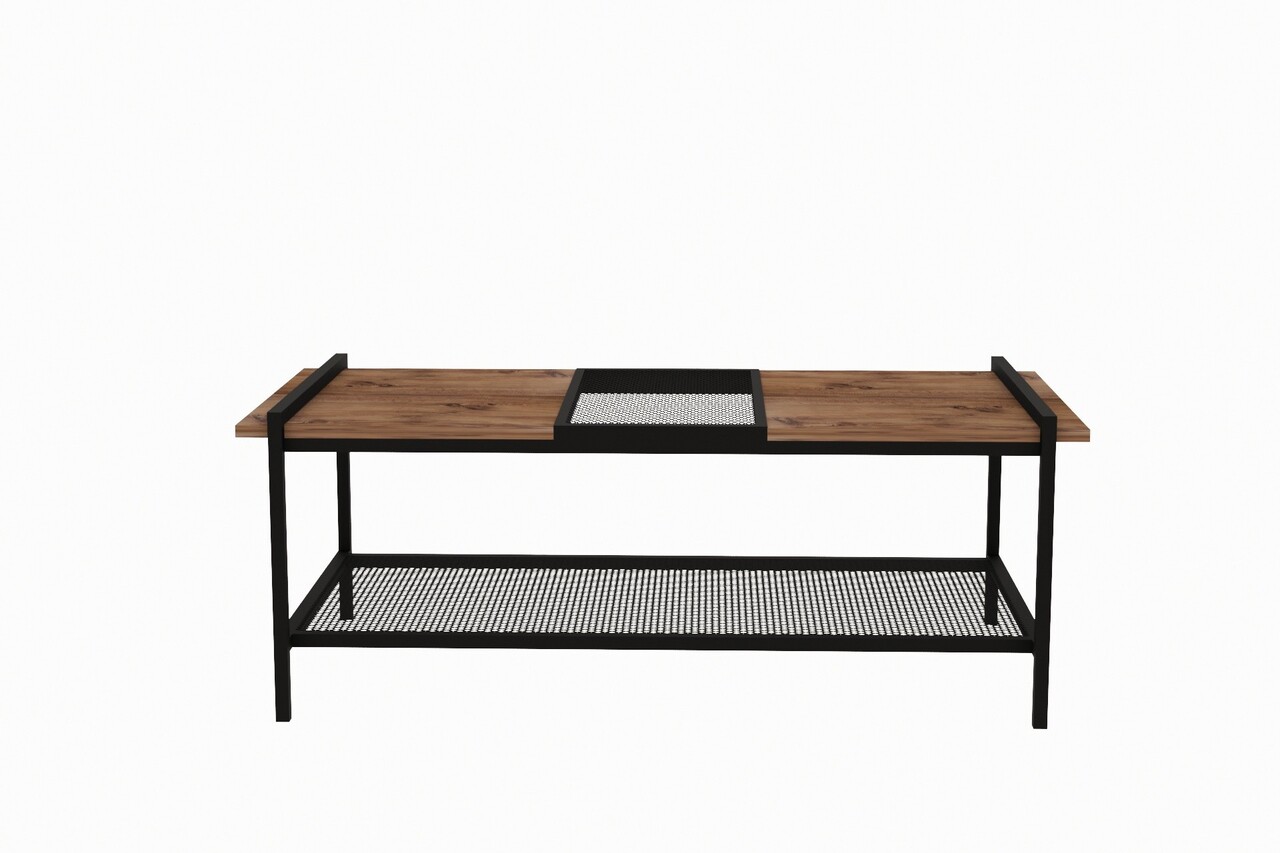 Masuta de cafea, Hanah Home, Mata, 120x45x54 cm, Pin Atlantic / Negru - view 5