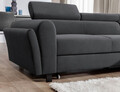 Coltar extensibil dreapta 4 locuri ELTAP, Mari-32, Mariall, 288x200x92 cm, lemn/poliester, gri inchis