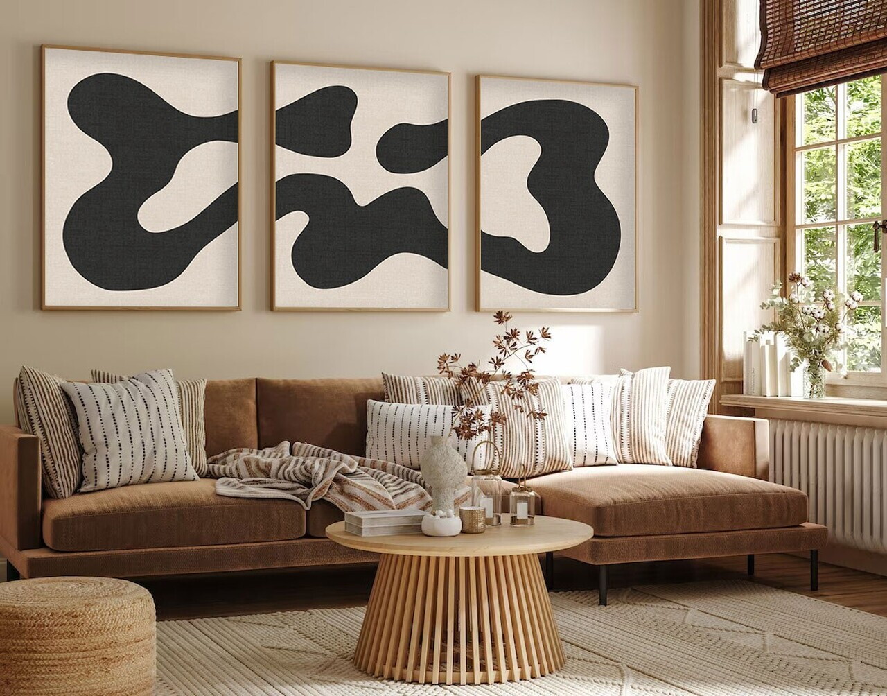 Tablou decorativ Huhu199 MDF Lemn masiv (Grosime: 25 cm Multicolor