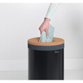 Cos de rufe, Brabantia, Black Cork, 35 L, 30x30x63.5 cm, otel/pluta, negru