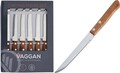 Set 6 cutite pentru friptura Vaggan, 21 cm, inox,