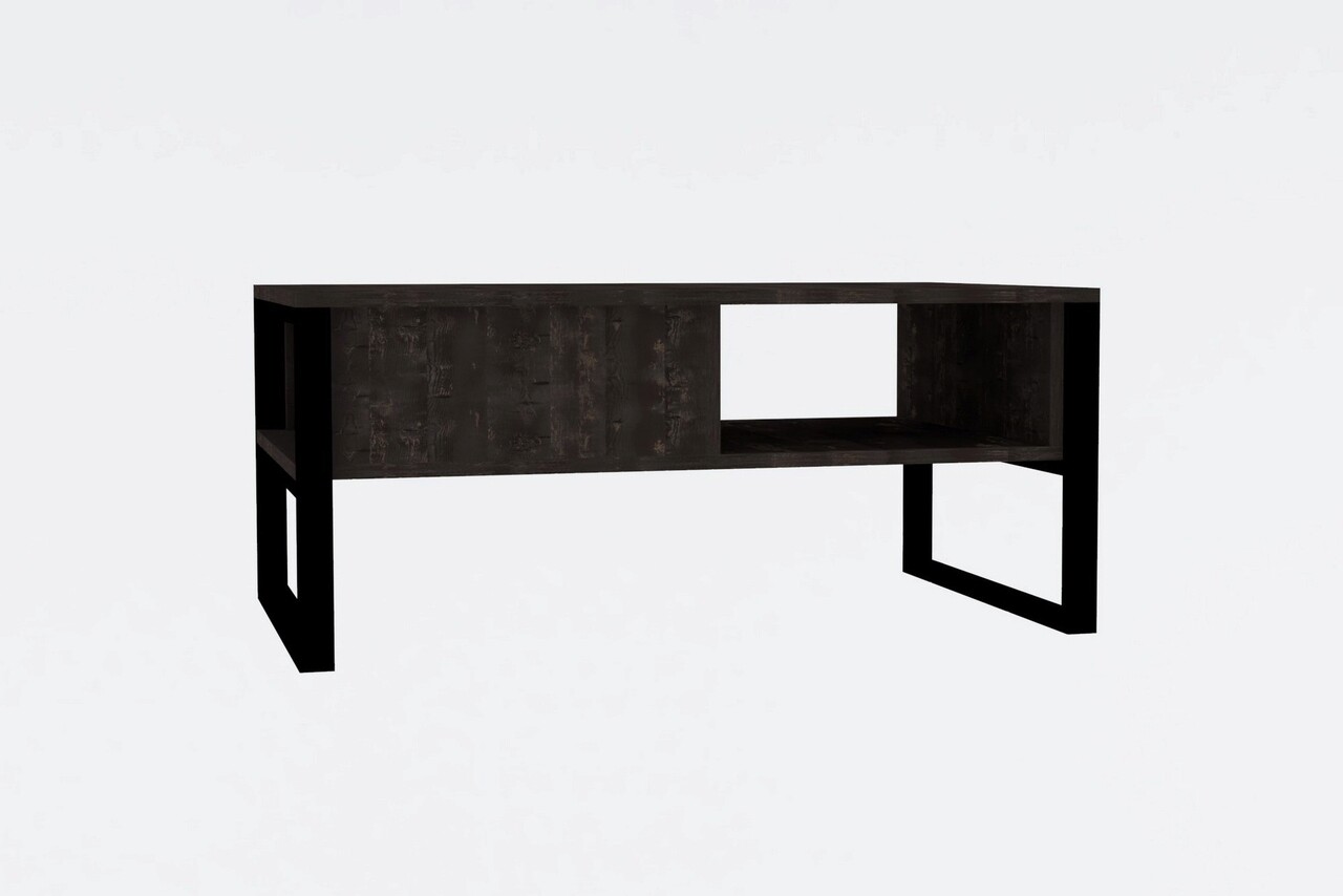 Masuta de cafea, Asse Home, Devon Orta  , 100x60x44 cm, Antracit
