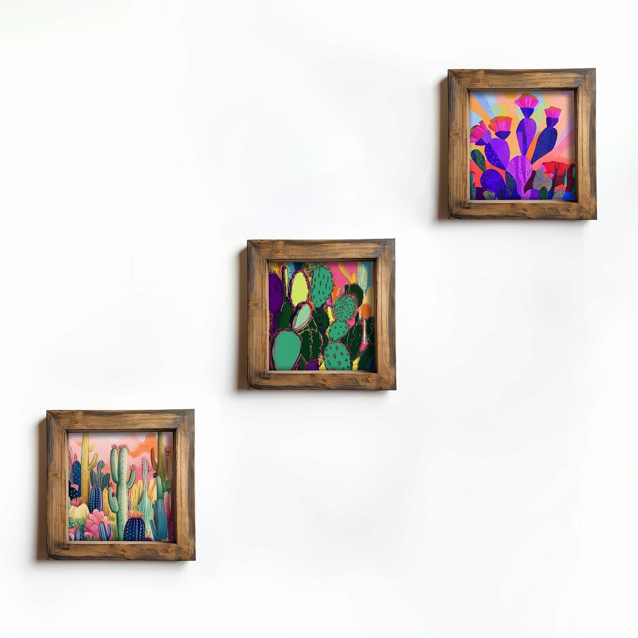 Set 3 tablouri decorative, UKZM074, Imprimat UV, Multicolor - view 2