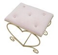 Taburet Heart, Mauro Ferretti, 50x37.5x51.5 cm, catifea, roz