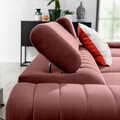 Coltar extensibil dreapta 3 locuri ELTAP, RT-24VE, Grayson, 278x205x92 cm, lemn/poliester, roz