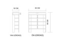 Pantofar, Qualex, Royal, 80x90x30 cm, PAL, Stejar