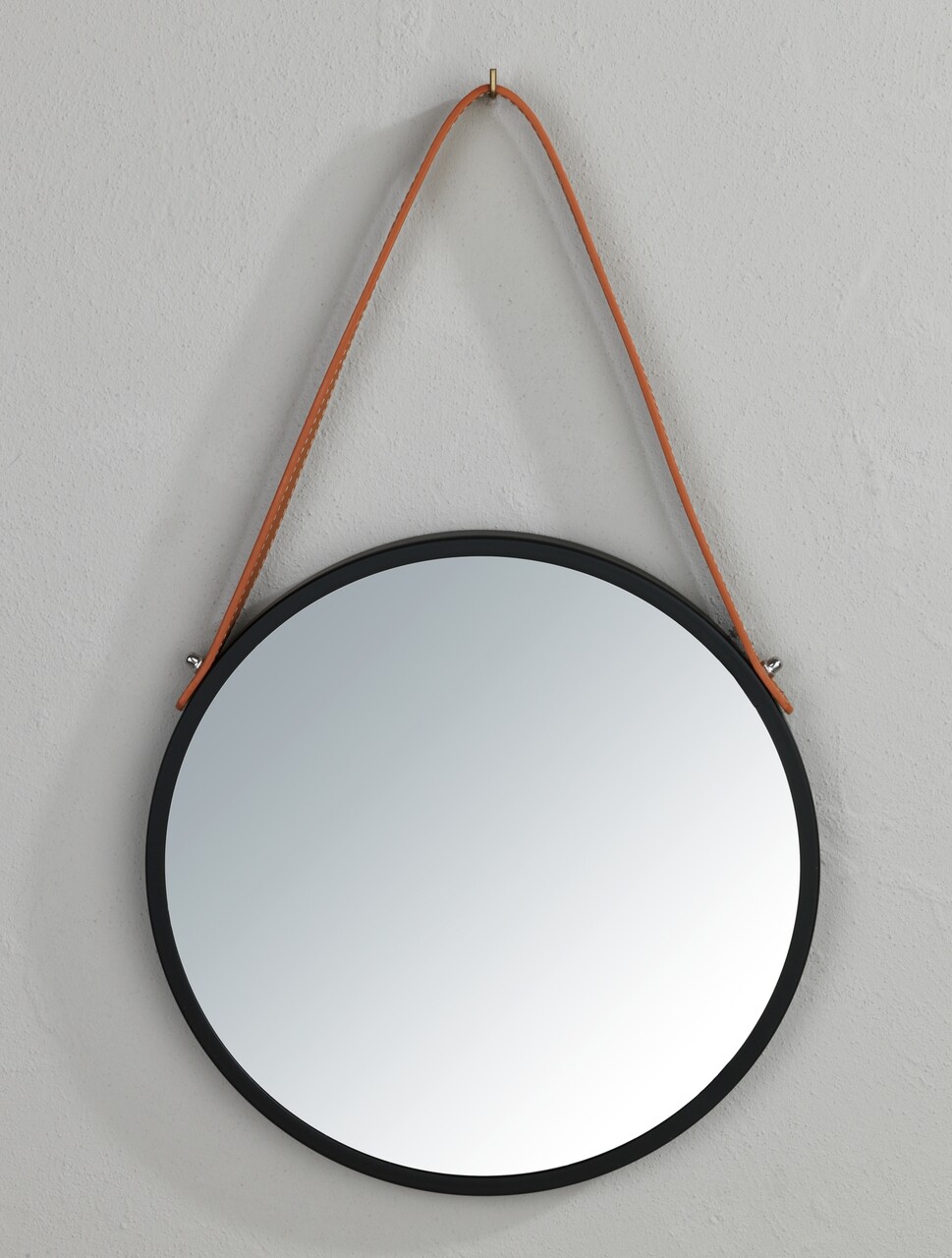 Oglinda decorativa Borrone, Wenko, 30 cm, sticla/metal, negru/argintiu lucios - 1 | YEO