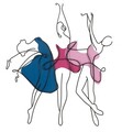 Decoratiune de perete Dance, Mauro Ferretti, 60x70 cm, fier, multicolor