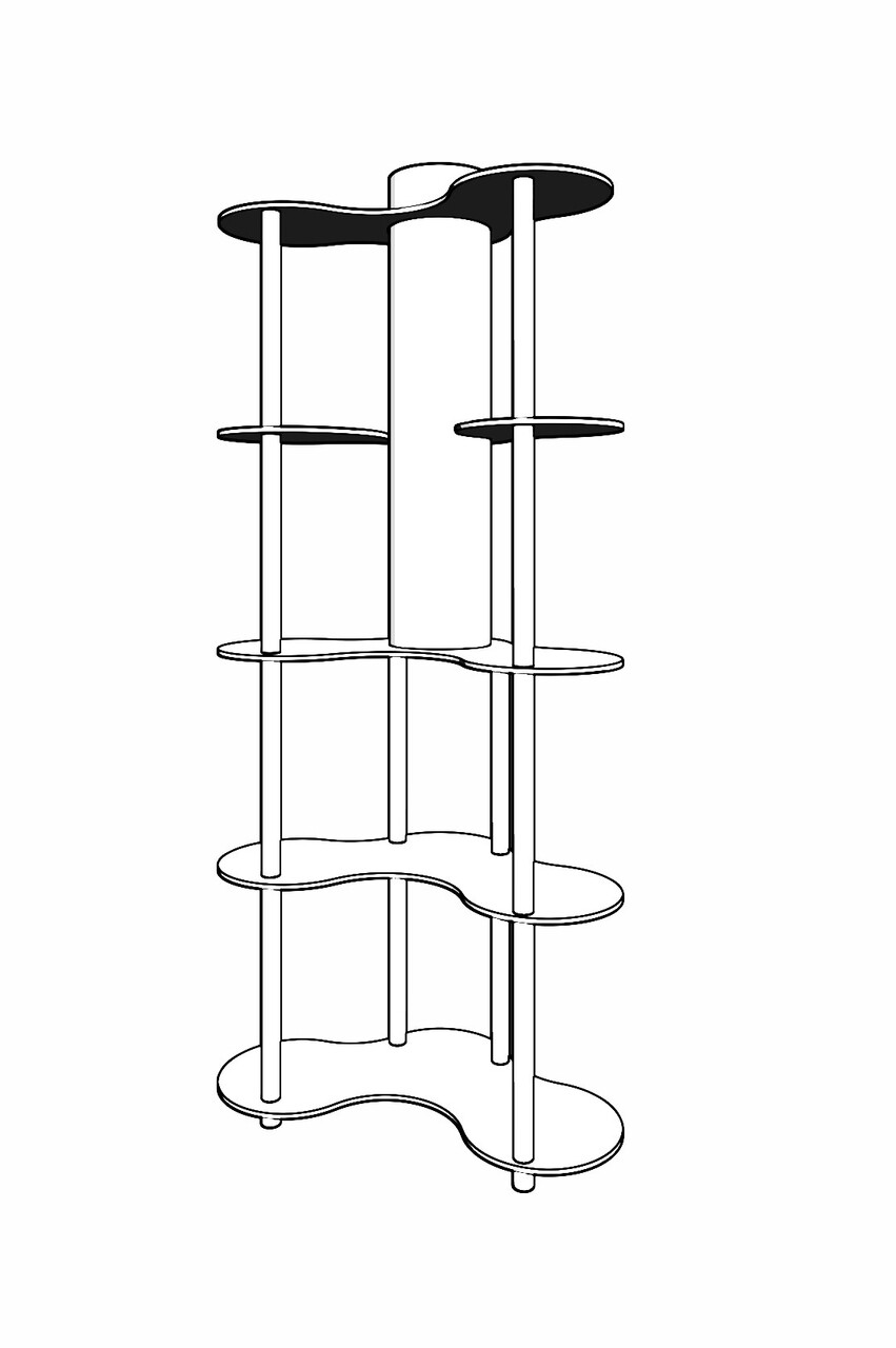 Lampadar, L'essentiel Maison, 666PTR1118, Negru - view 5