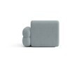 Modul canapea dreapta 1 loc, Neo, Micadoni Home, 110x100x83 cm, tesatura Boucle, albastru deschis