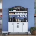 Dulap multifunctional, Rani, JE130, 120x183 cm, PAL, Alb