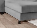 Coltar extensibil stanga 4 locuri ELTAP, Mari-14, Mariall, 288x200x92 cm, lemn/poliester, gri