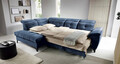 Coltar extensibil stanga 5 locuri ELTAP, LT-40AU, Inferne, 297x210x107 cm, lemn/poliester, albastru