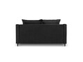 Canapea, Freesia, Mazzini Sofas, 2 locuri, 150x94x90 cm, catifea, negru