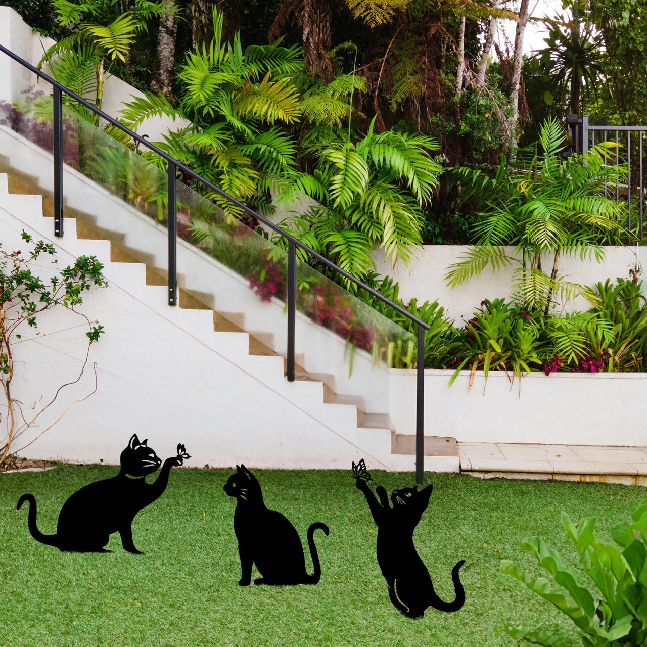 Obiect decorativ de grădină, Fam 06, Negru - imagine 3