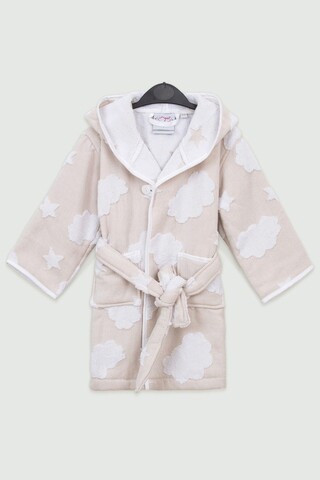 Halat de baie pentru copii, irya home, cloud, bumbac, bej/alb