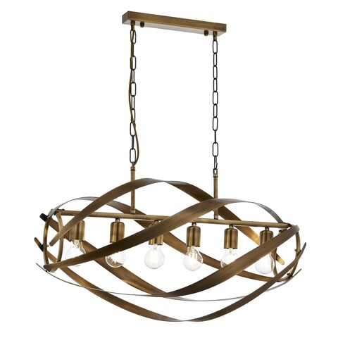 Lustra, av-1798-6ey, avonni, 70 x 35 x 70 cm, 6 x e27, 60w, aramiu antic