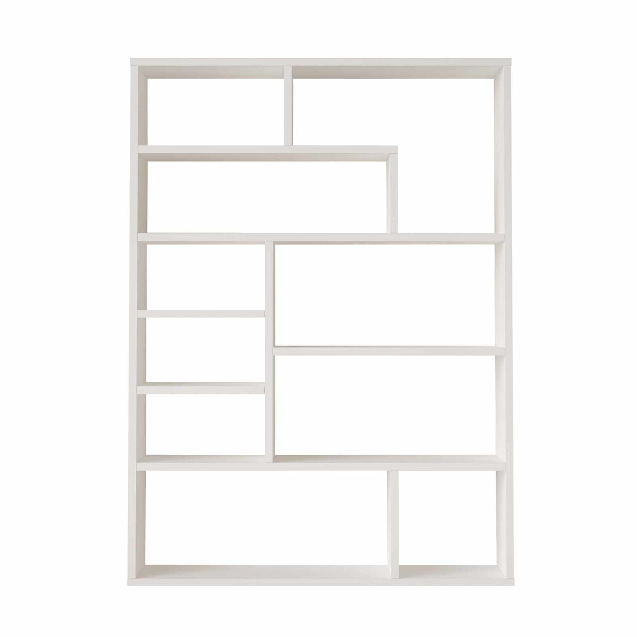 Corp biblioteca, Hanah Home, Kee1-W, 90x123.6x22 cm, PAL, Alb — imaginea 4