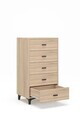 Dulap, Hanah Home, Riva, 60x112x45 cm, Stejar Sonomo