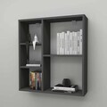 Raft de perete, Hanah Home, Myra, 70.8x74.5x20 cm, Antracit