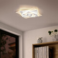 Plafoniera Akita, TRIO, 50x50x5.5 cm, 56W, 1x SMD, metal, alb mat